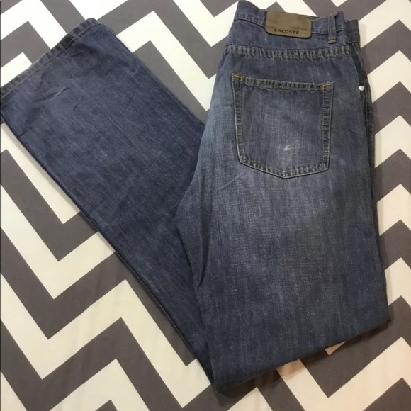 Lacoste Jeans Size 42 Mens Blue Denim 33x33 - Picture 1 of 7